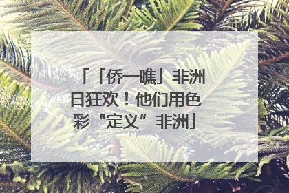 「侨一瞧」非洲日狂欢！他们用色彩“定义”非洲