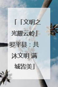 「文明之光耀云岭」罗平县：共沐文明 满城皆美