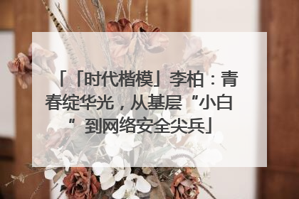 「时代楷模」李柏：青春绽华光，从基层“小白”到网络安全尖兵