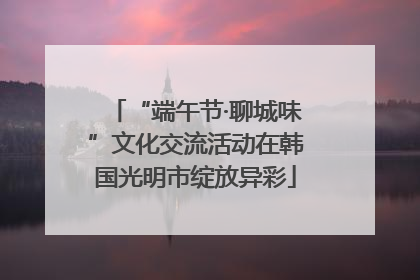 “端午节·聊城味”文化交流活动在韩国光明市绽放异彩