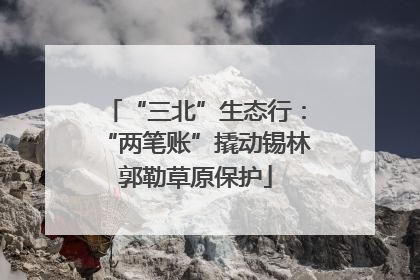 “三北”生态行：“两笔账”撬动锡林郭勒草原保护