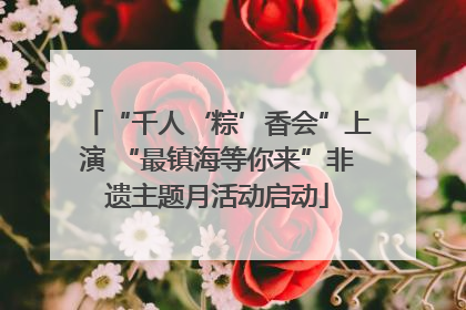 “千人‘粽’香会”上演 “最镇海等你来”非遗主题月活动启动