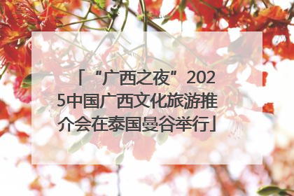 “广西之夜”2025中国广西文化旅游推介会在泰国曼谷举行