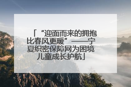 “迎面而来的拥抱比春风更暖”——宁夏织密保障网为困境儿童成长护航