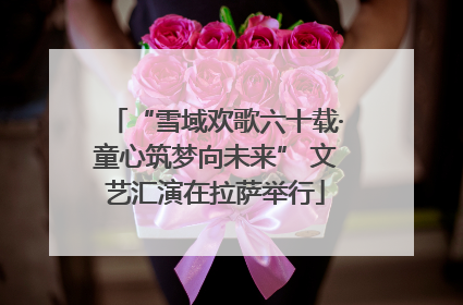 “雪域欢歌六十载·童心筑梦向未来” 文艺汇演在拉萨举行
