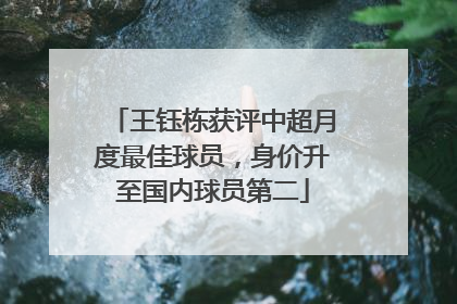 王钰栋获评中超月度最佳球员，身价升至国内球员第二
