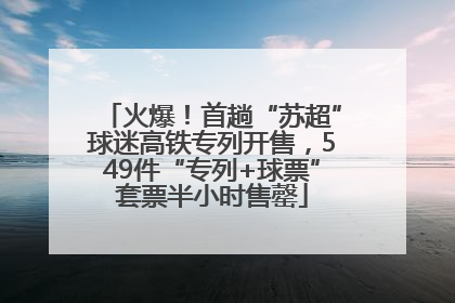 火爆！首趟“苏超”球迷高铁专列开售，549件“专列+球票”套票半小时售罄