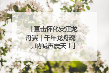 直击怀化安江龙舟赛｜千年龙舟魂，呐喊声震天！
