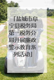 盐城市阜宁县税务局第一税务分局开展廉政警示教育系列活动