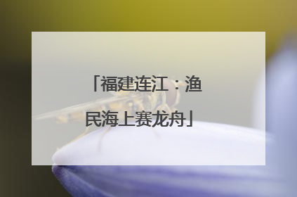 福建连江：渔民海上赛龙舟