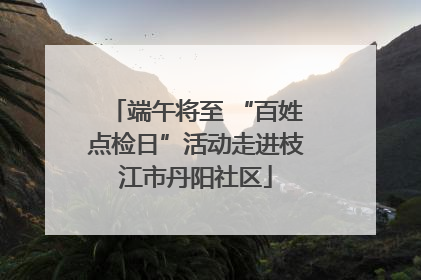 端午将至 “百姓点检日”活动走进枝江市丹阳社区