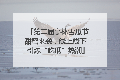 第二届亭林雪瓜节甜蜜来袭，线上线下引爆“吃瓜”热潮
