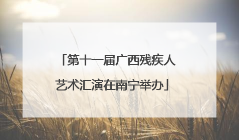 第十一届广西残疾人艺术汇演在南宁举办