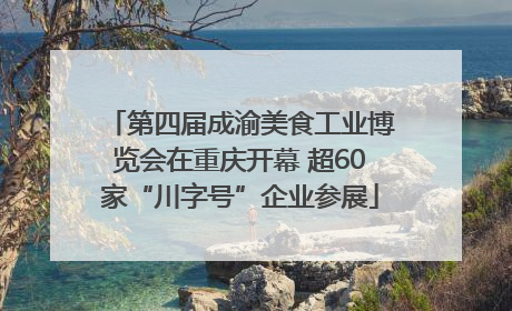 第四届成渝美食工业博览会在重庆开幕 超60家“川字号”企业参展