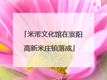 米芾文化馆在襄阳高新米庄镇落成