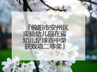 绵阳市安州区实验幼儿园在省幼儿足球赛中荣获双项二等奖