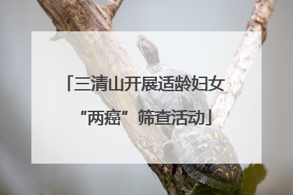 三清山开展适龄妇女“两癌”筛查活动