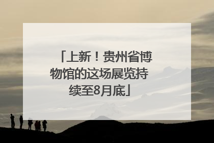 上新！贵州省博物馆的这场展览持续至8月底