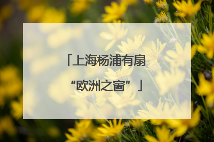 上海杨浦有扇“欧洲之窗”