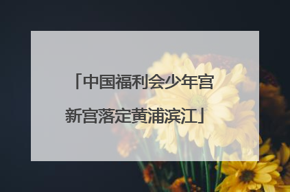 中国福利会少年宫新宫落定黄浦滨江