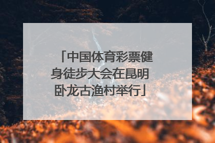 中国体育彩票健身徒步大会在昆明卧龙古渔村举行