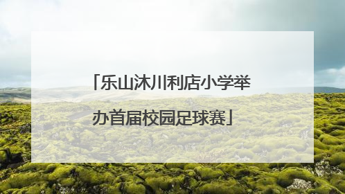 乐山沐川利店小学举办首届校园足球赛