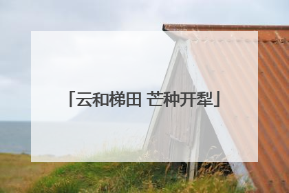 云和梯田 芒种开犁