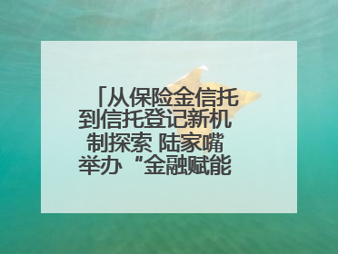 从保险金信托到信托登记新机制探索 陆家嘴举办“金融赋能养老”行动第二期行业交流会