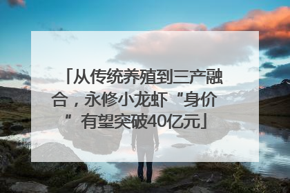 从传统养殖到三产融合，永修小龙虾“身价”有望突破40亿元