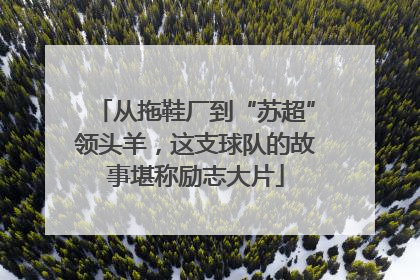 从拖鞋厂到“苏超”领头羊，这支球队的故事堪称励志大片