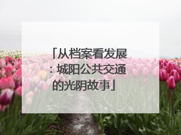 从档案看发展：城阳公共交通的光阴故事