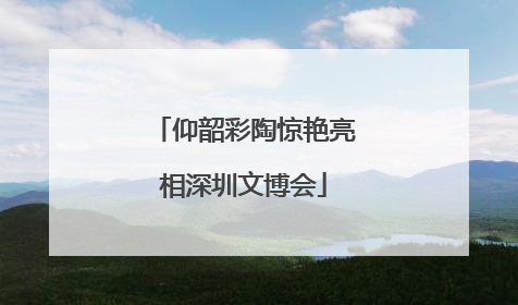 仰韶彩陶惊艳亮相深圳文博会