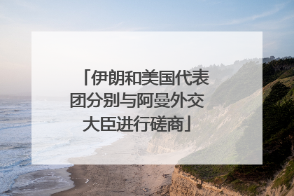 伊朗和美国代表团分别与阿曼外交大臣进行磋商