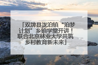 双牌县泷泊镇“泊梦计划”乡镇学堂开讲！联合北京林业大学共筑乡村教育新未来