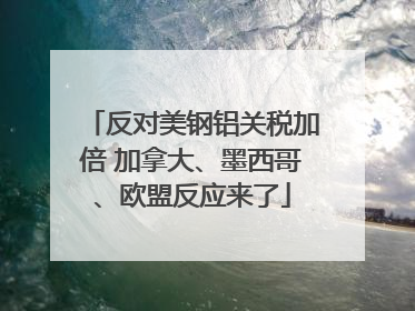 反对美钢铝关税加倍 加拿大、墨西哥、欧盟反应来了