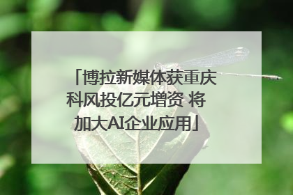 博拉新媒体获重庆科风投亿元增资 将加大AI企业应用