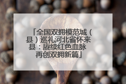 全国双拥模范城（县）巡礼河北省怀来县：赓续红色血脉 再创双拥新篇