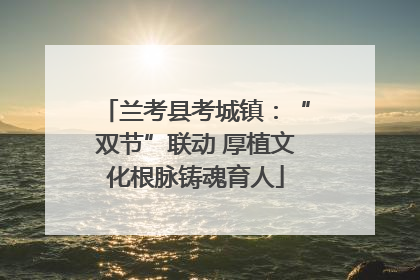 兰考县考城镇：“双节”联动 厚植文化根脉铸魂育人