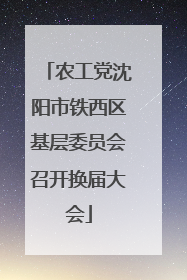 农工党沈阳市铁西区基层委员会召开换届大会