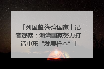 列国鉴·海湾国家丨记者观察：海湾国家努力打造中东“发展样本”