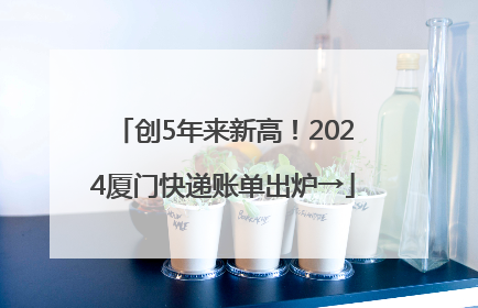 创5年来新高！2024厦门快递账单出炉→