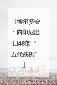 埃尔多安：向印尼出口48架“五代战机”
