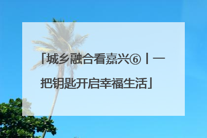 城乡融合看嘉兴⑥丨一把钥匙开启幸福生活