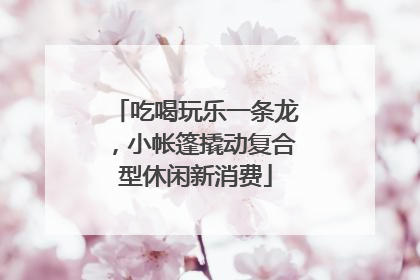 吃喝玩乐一条龙，小帐篷撬动复合型休闲新消费