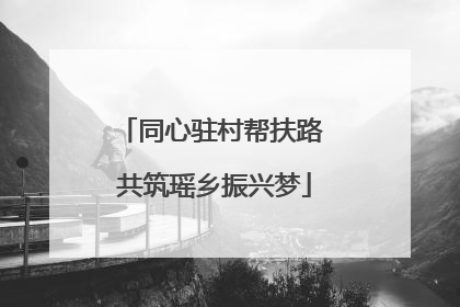 同心驻村帮扶路 共筑瑶乡振兴梦