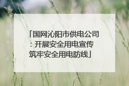 国网沁阳市供电公司：开展安全用电宣传 筑牢安全用电防线