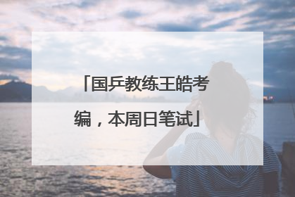 国乒教练王皓考编，本周日笔试