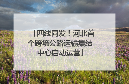四线同发！河北首个跨境公路运输集结中心启动运营