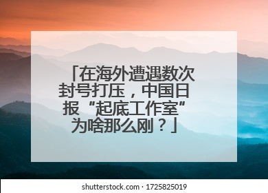 在海外遭遇数次封号打压，中国日报“起底工作室”为啥那么刚？