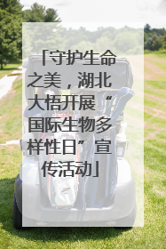 守护生命之美，湖北大悟开展“国际生物多样性日”宣传活动